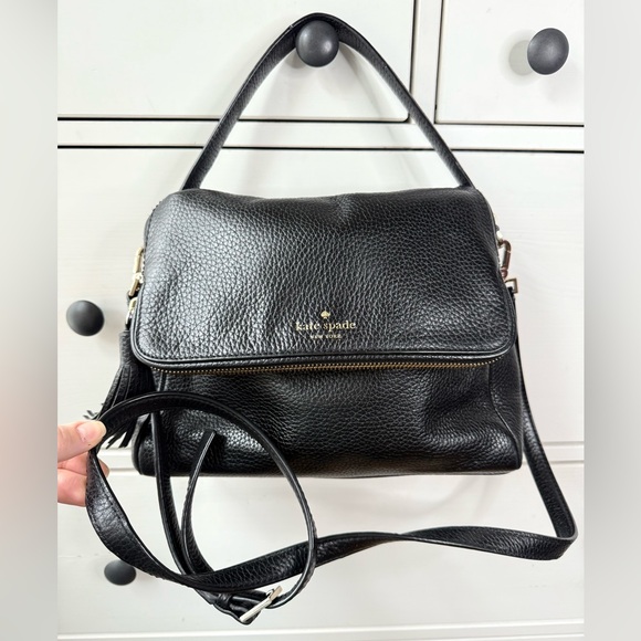 KATE SPADE Chester Street Miri Black Leather Crossbody / Shoulder Bag LIKE NEW - Picture 6 of 17
